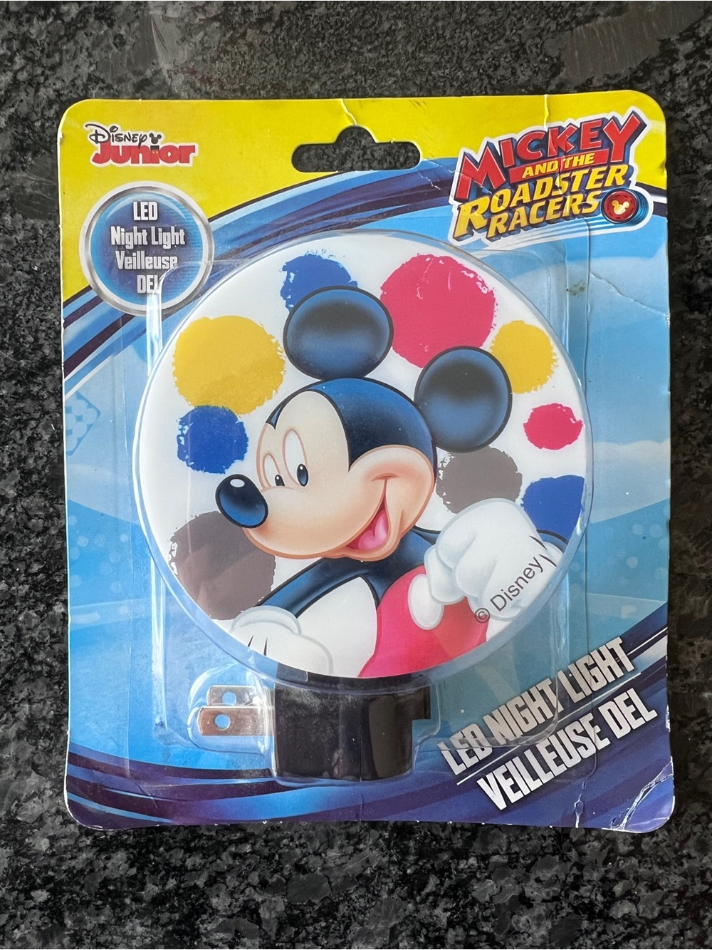 Disney Mickey Roadster Racers LED Night Light 🚗 New in Package